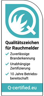 Qualitätszeichen für Rauchmelder