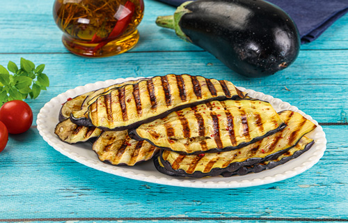 gegrillte Auberginenscheiben