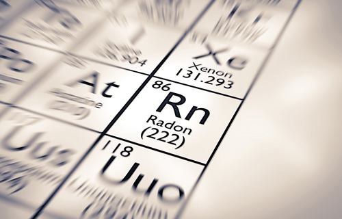 Radon im Periodensystem der Elemente