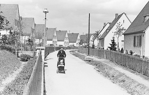 Siedlung in den 1950er Jahren