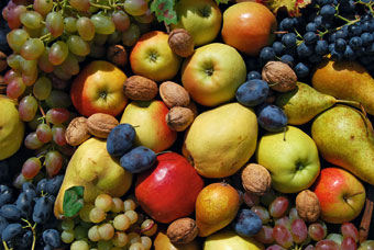 Selbst gezogenes Obst